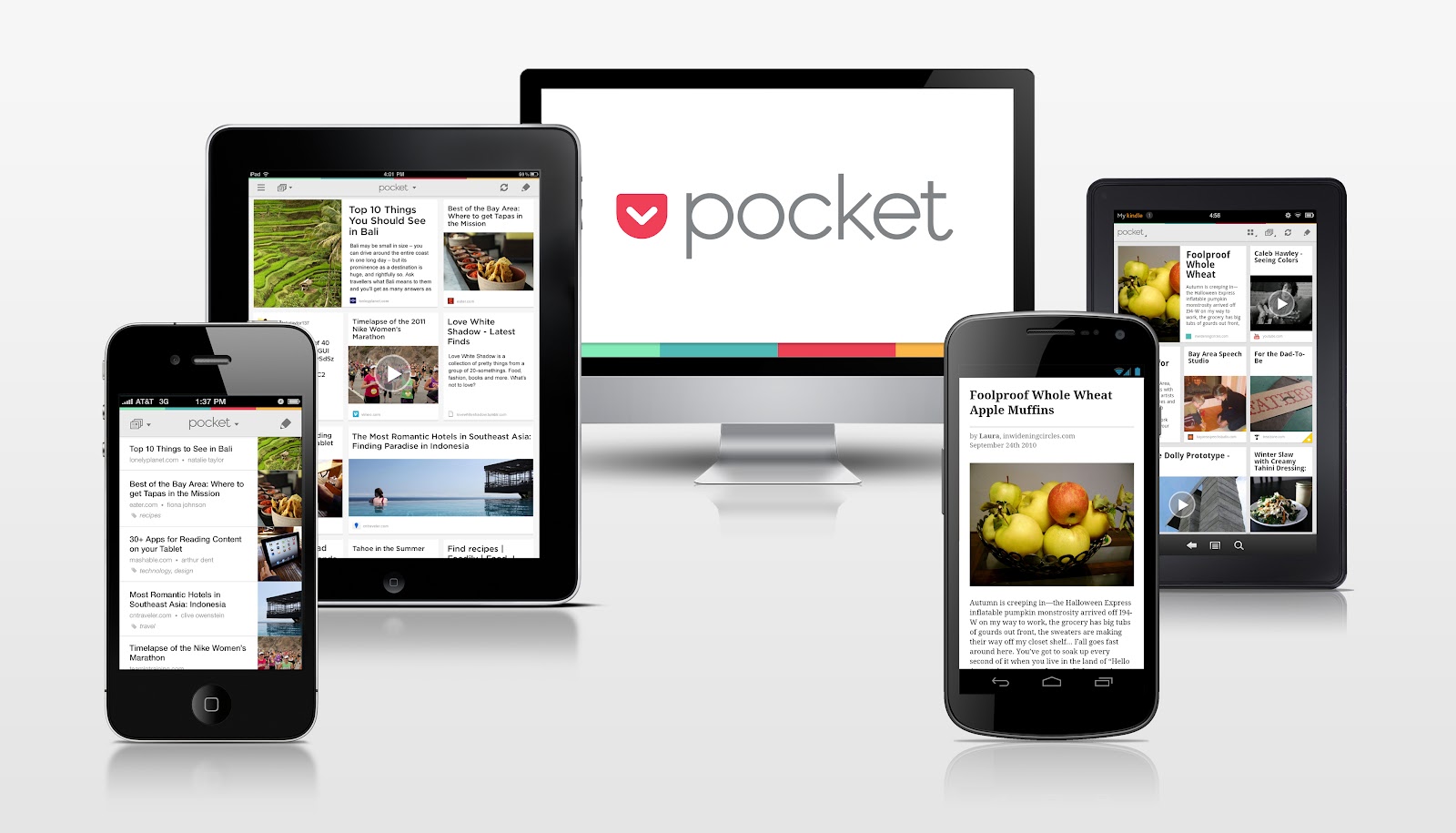 save time by using pocket to read while you commute to work, or just before bed