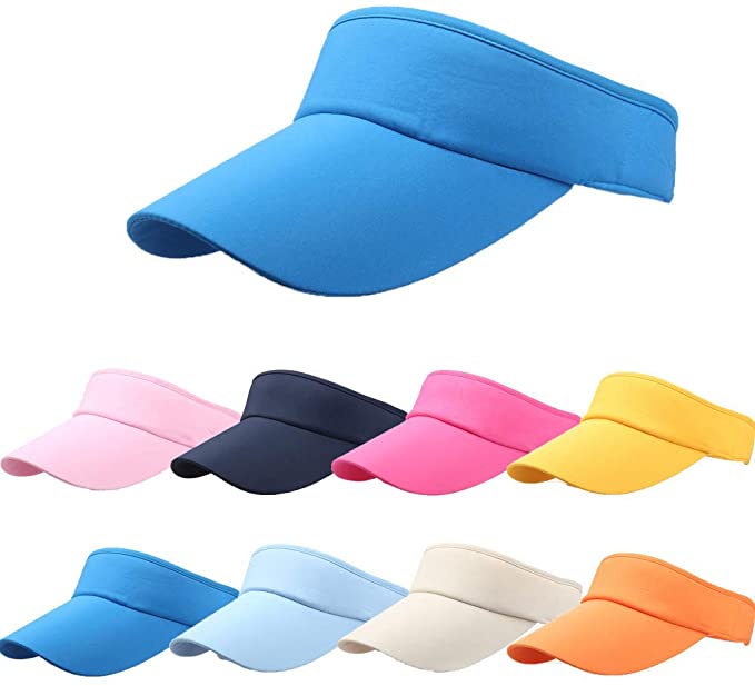 Visors No Headache Hats Adjustable Cap Outdoor Sun Sports Visor for Unisex Running and Sport
