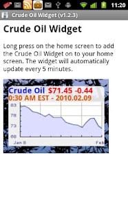 Download Crude Oil Widget apk