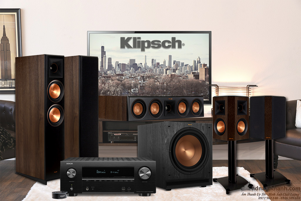 Bộ ghép 5.1 Amply Denon X2500H-Loa 5.1 Klipsch 5000F,Tiết kiệm tới 22%