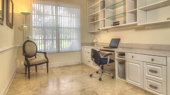 Home office functionality - filing cabinets, shelves and storage