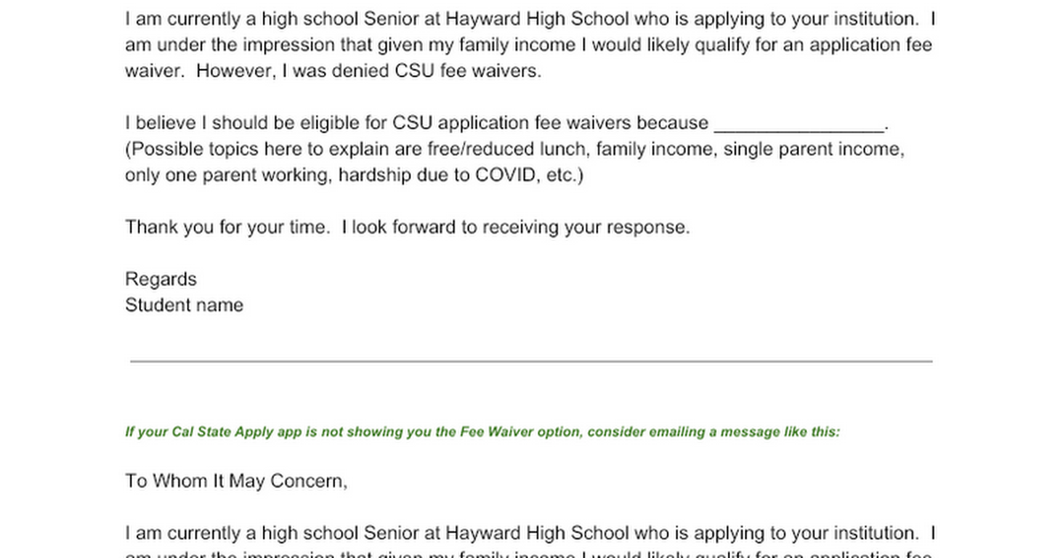 fee-waiver-email-template-google-docs