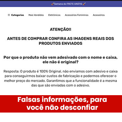 denunciar site falso