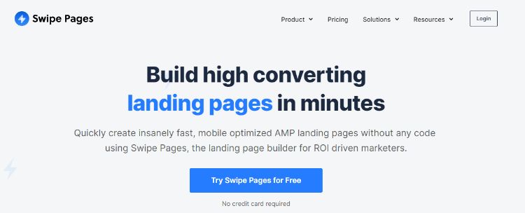 Swipe Pages Homepage