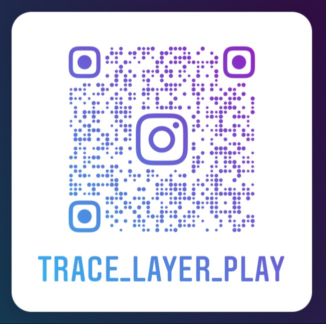 QR code for the trace layer play Instagram account.