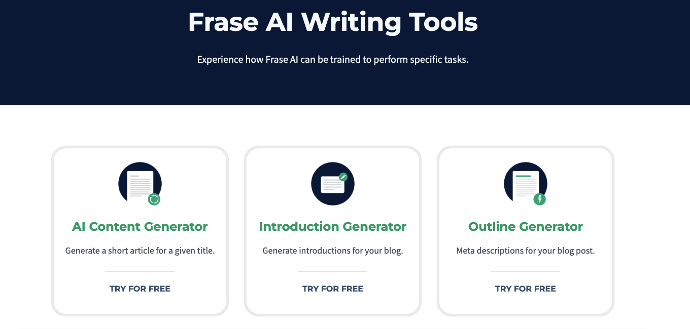 AI article writing tools