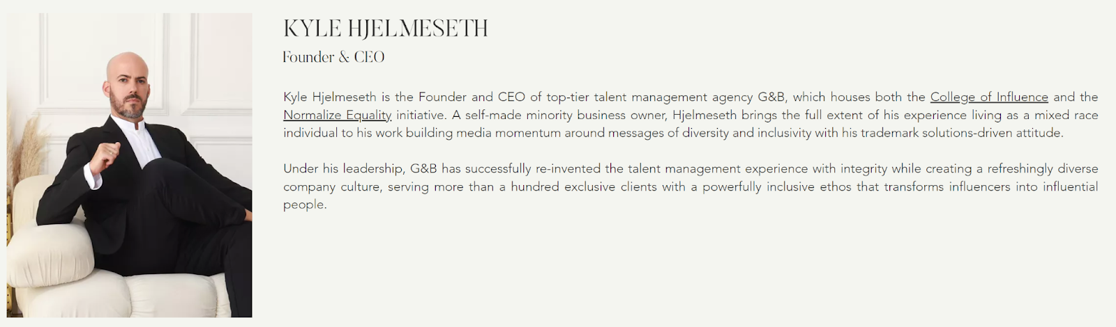 Kyle Hjelmeseth, the CEO of Talent Management at G&B, on Influencer Management & Marketing Mistakes