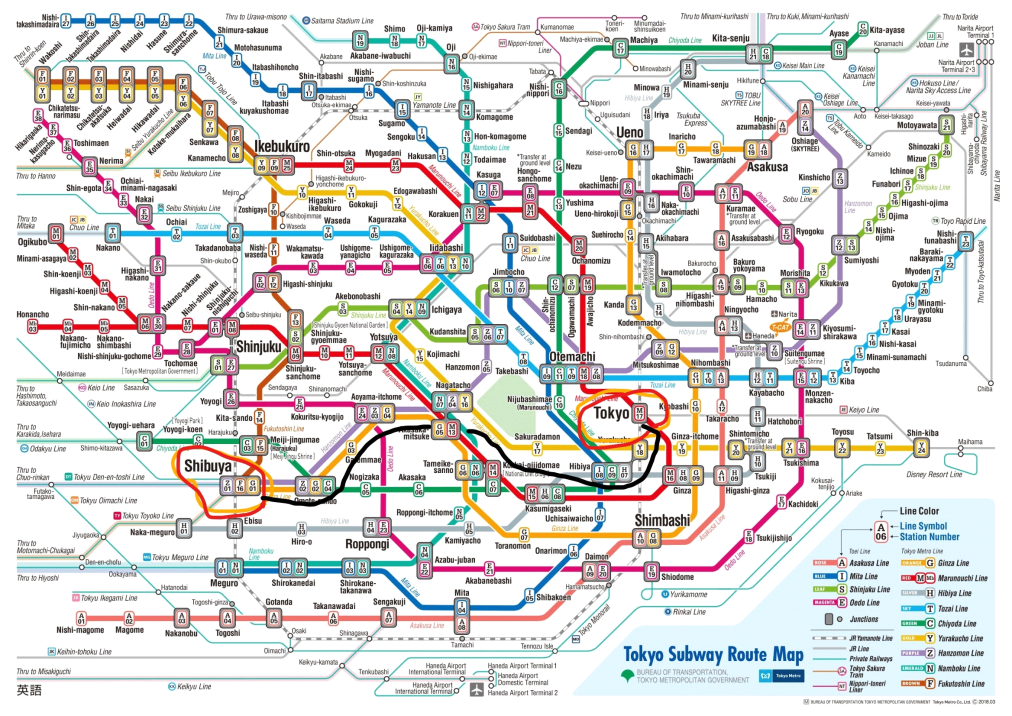 Tokyo Subway Map