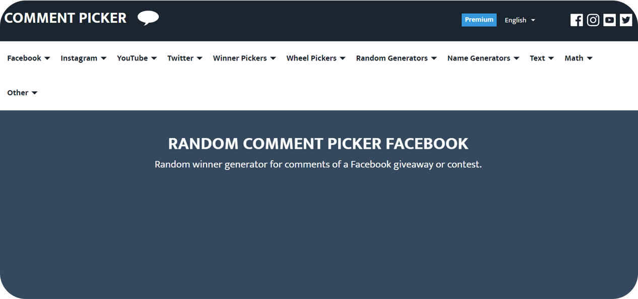 Comment Picker homepage