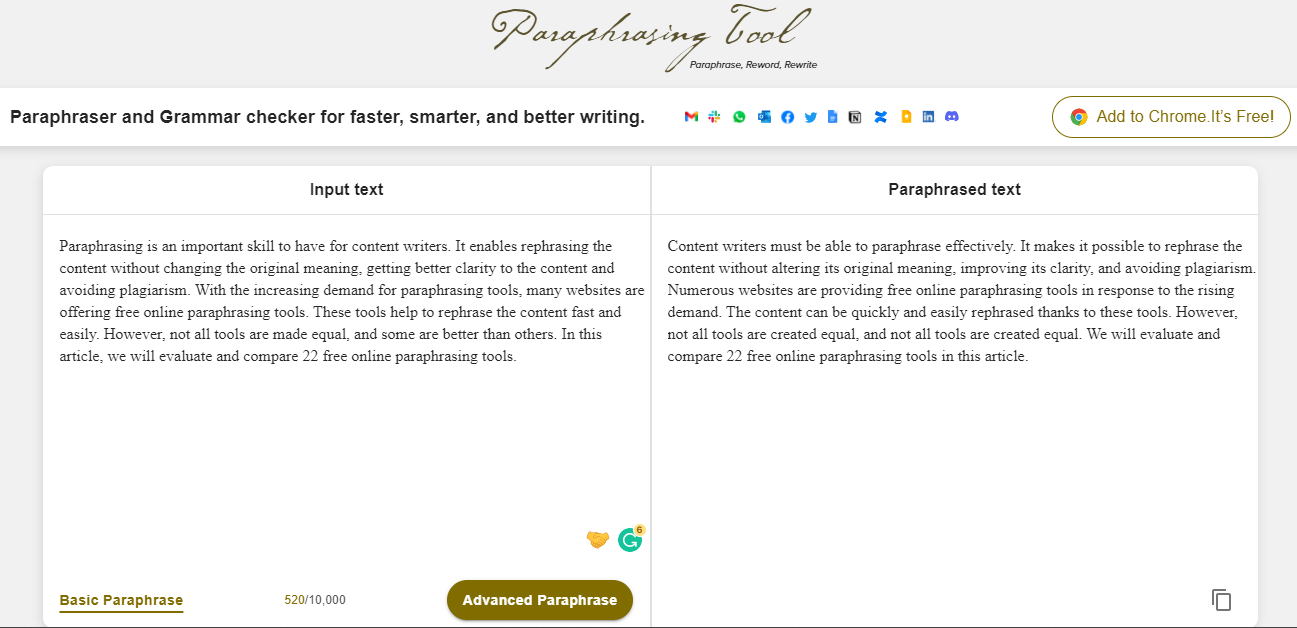 best paraphrasing tool online free quora