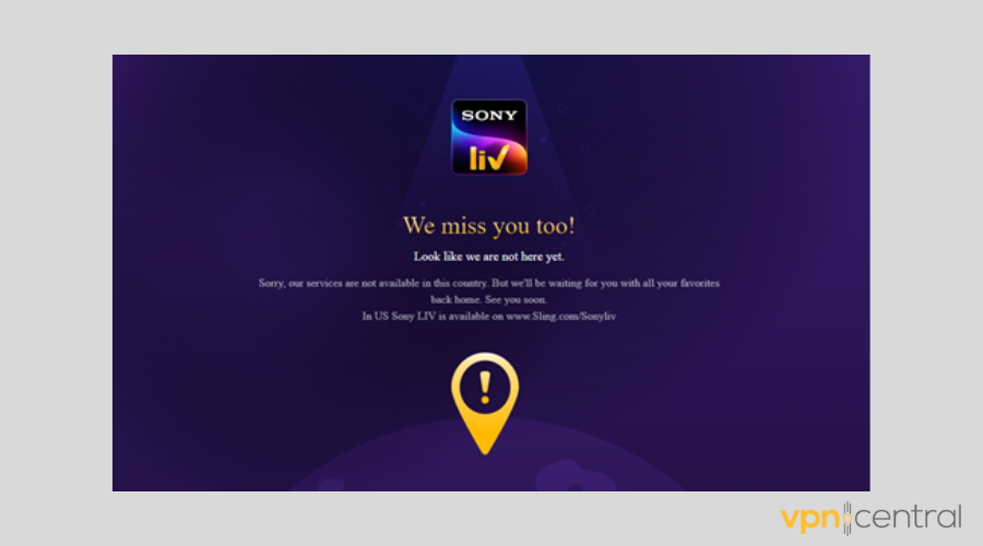 sonyliv unavailable in your region