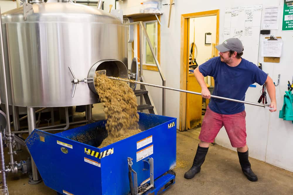 Man working in brewery