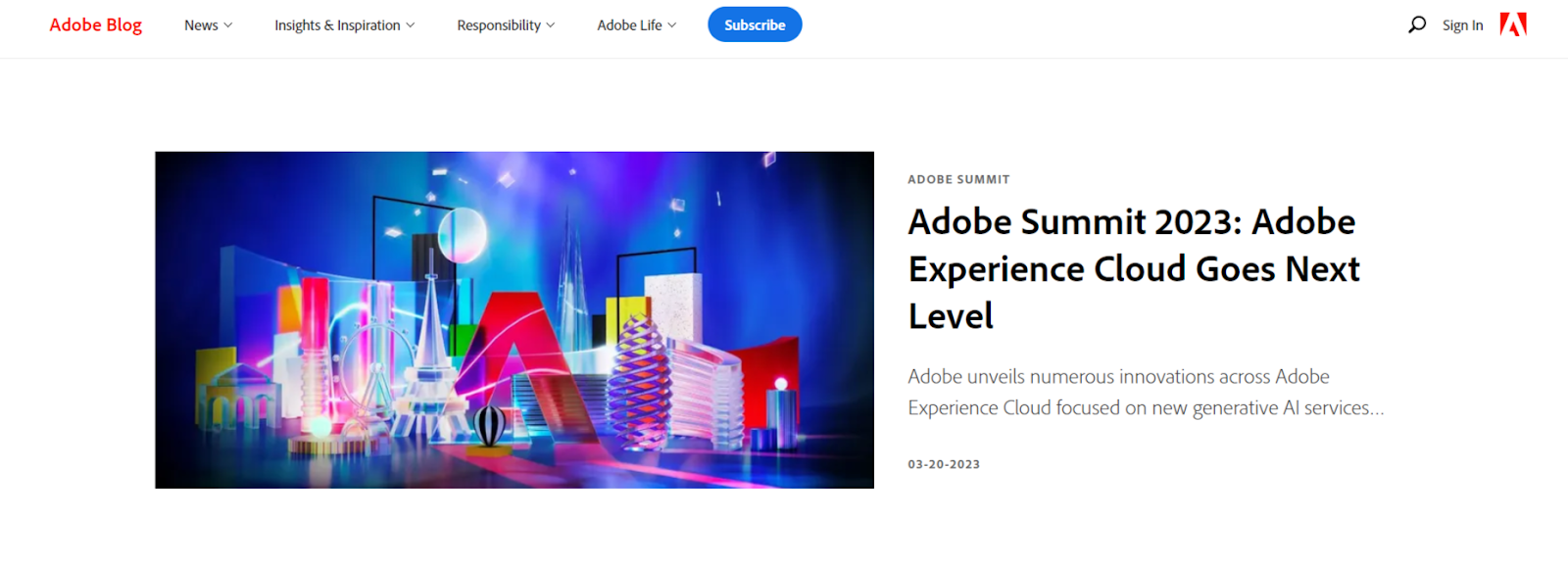 Adobe blog