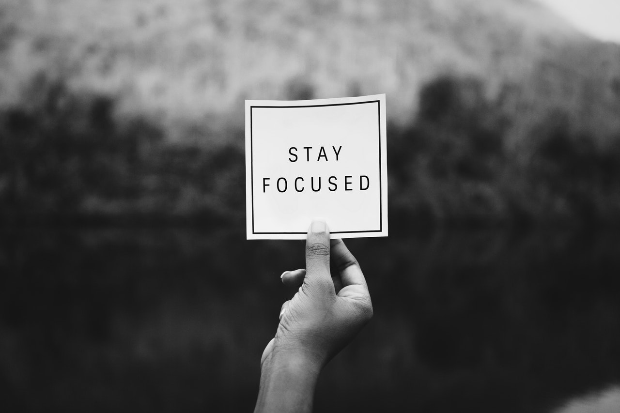 Stay focused sign