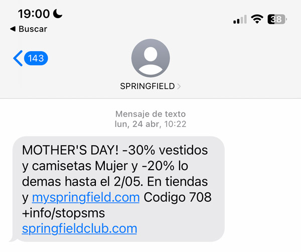 SMS para vender en el día de la madre