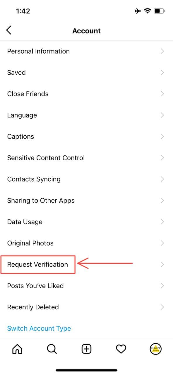 How to get verified on Instagram and get the Instagram verification badge step 4.