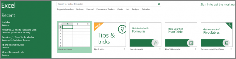 Open MS Excel