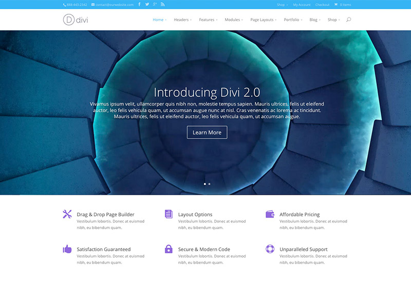 Tema WordPress Responsivo Divi