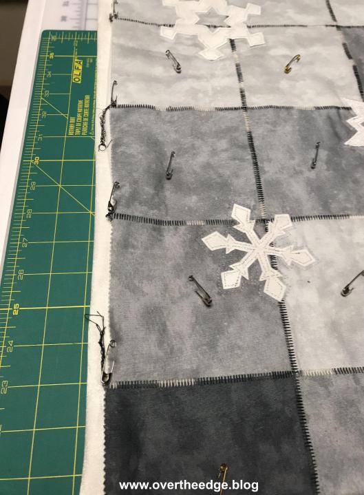 serger charm table runner