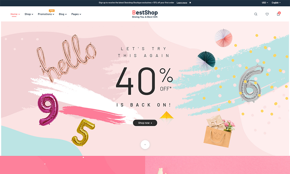 BestShop - Tema WooCommerce de MarketPlace de múltiples proveedores