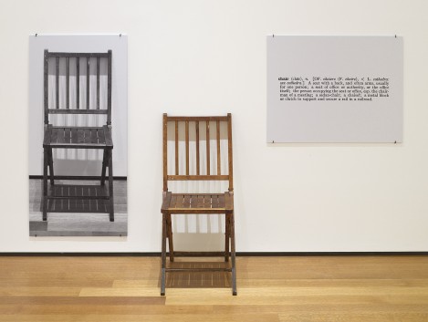 MoMA | Joseph Kosuth. One and Three Chairs. 1965