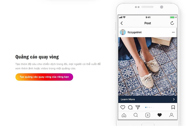Quảng cáo instagram băng chuyền tăng tương tác với người dùng