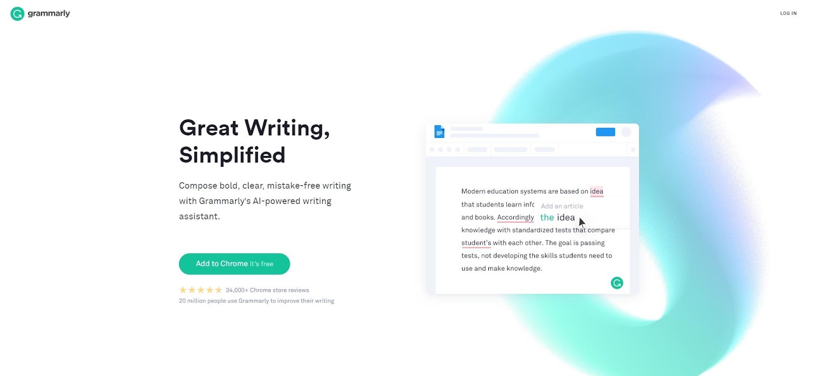 Grammarly Chrome Extension