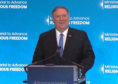 Ngoại trưởng Hoa Kỳ Mike Pompeo khai mạc hội nghị Ministerial to Advance Religious Freedom