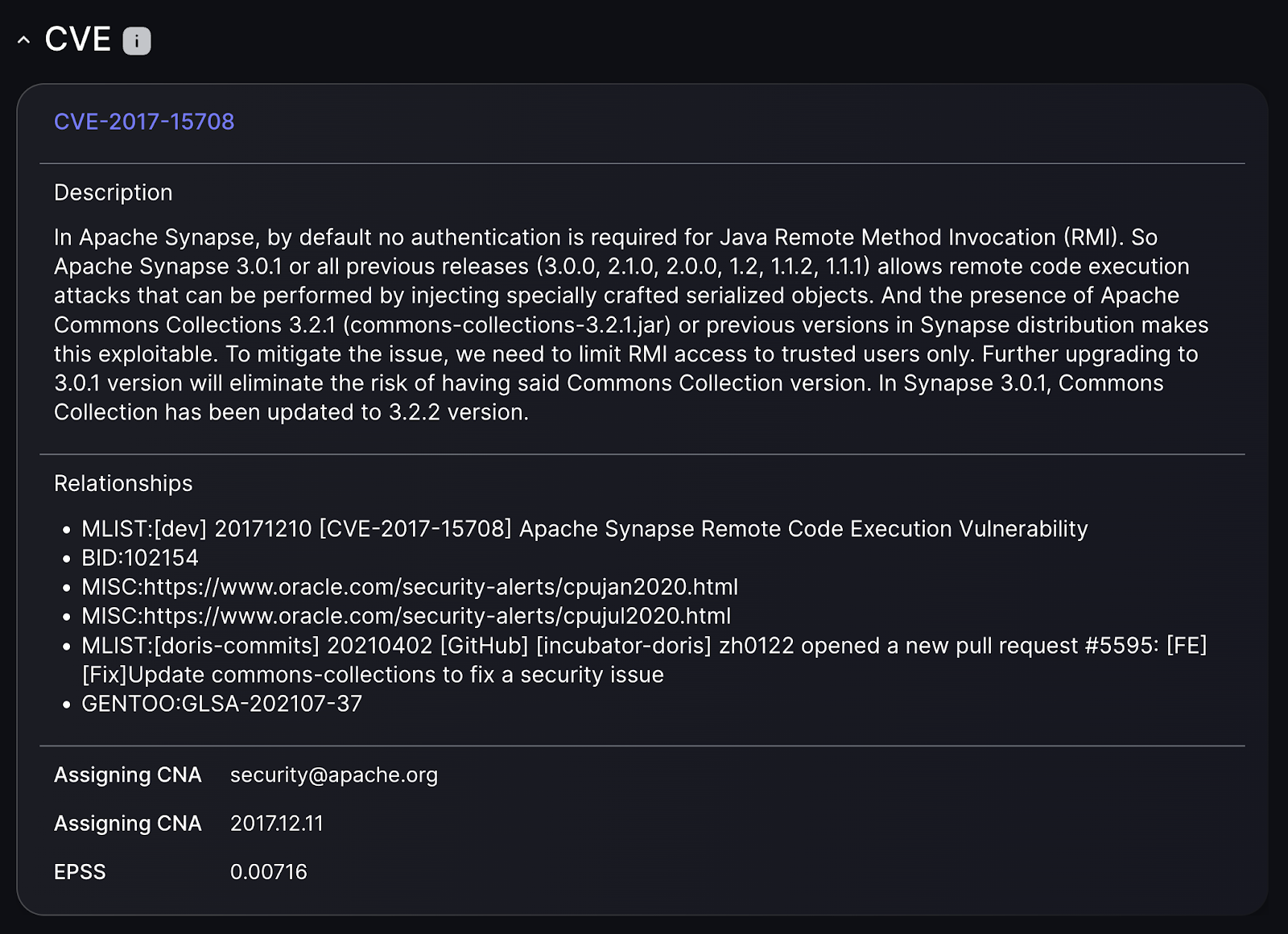 cisa kev vulnerability in appsec  CVE-2019-19781 