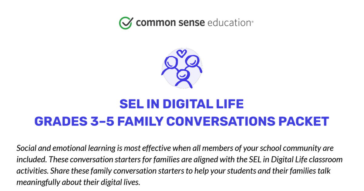 3-5 - SEL in Digital Life - Family Conversation Starters Packet.pdf