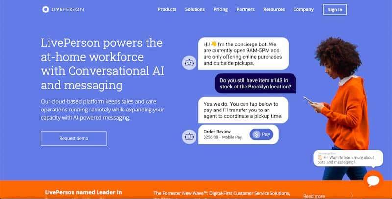 LivePerson - powerful live chat solution