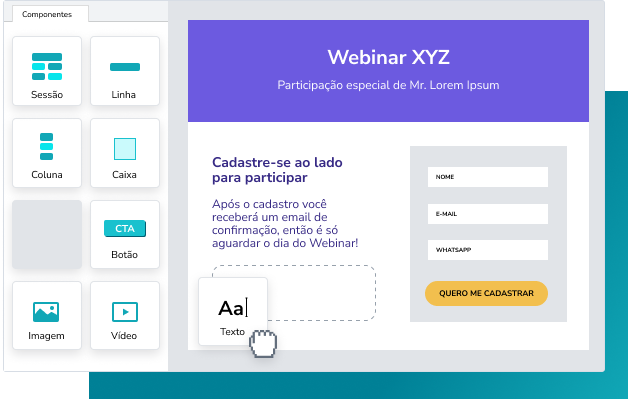 Plataforma para fazer landing pages gratuitas.