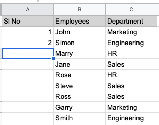 automatically add numbers in google sheets