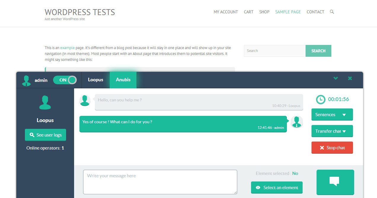 Plugin WordPress WP Flat Visual Chat