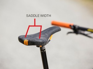Width is an important consideration when choosing a mountain bike saddle.