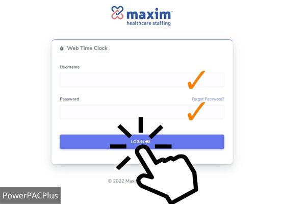 log into maxim time clock