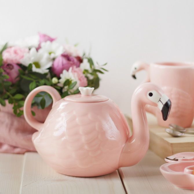 teapot flamingo