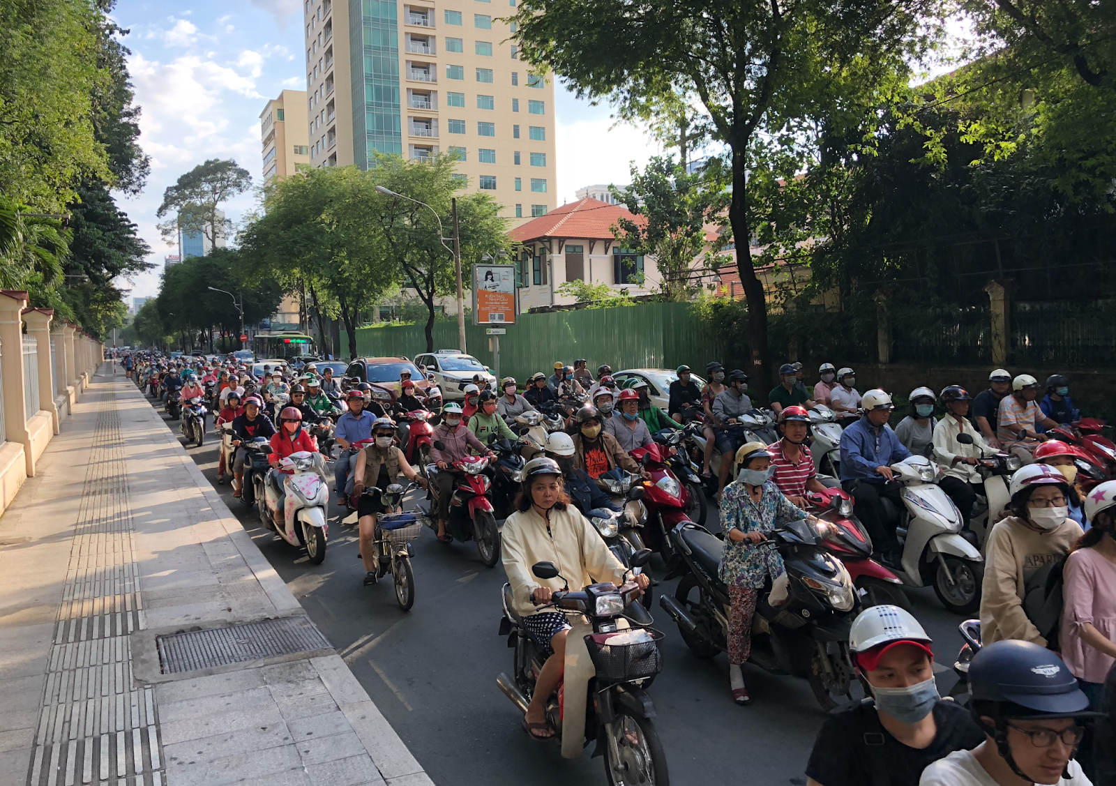 Motorbike traffic is a fact of life for Da Nang digital nomads