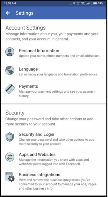 fitur login melainkan dan keamanan terbaru di FB Lite APK 2022