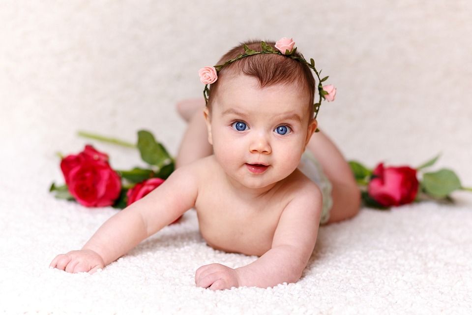 Free photo: Baby, Roses, Girl - Free Image on Pixabay - 1262817
