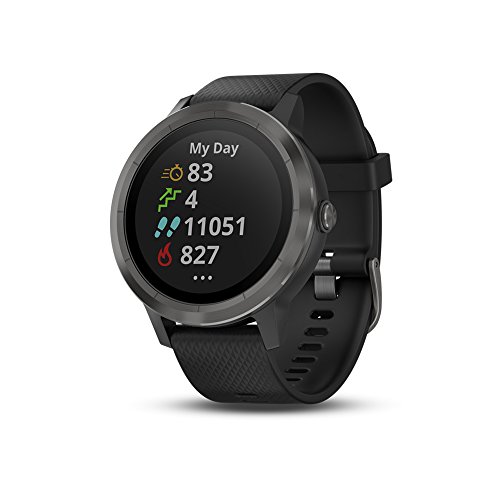 Garmin vivoactive 3, GPS Smartwatch Contactless Payments Built-In Sports Apps, Black/Slate
