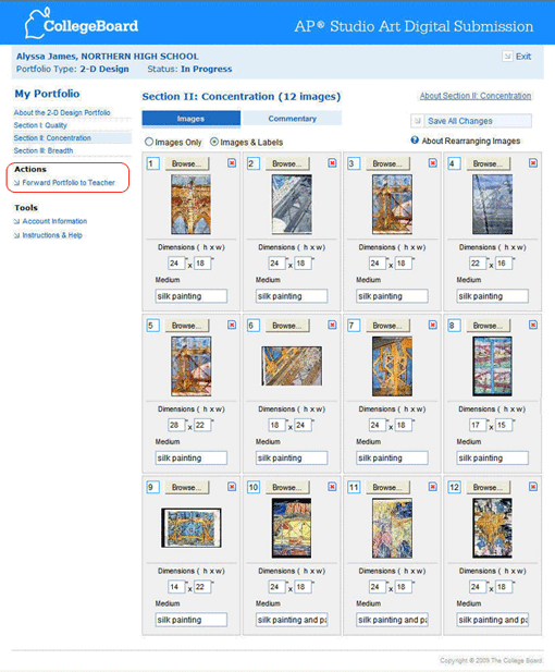 Completing and Forwarding Your Portfolio Completing and Forwarding Your Portfolio