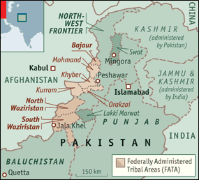 Map of Federally Administered Tribal Areas