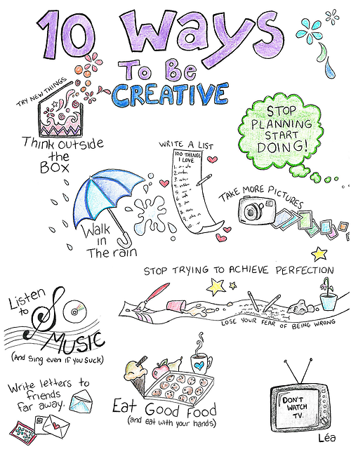 10 ways to be creative