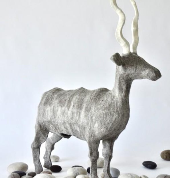 Ronel Jordaan Textiles kudu sculpture [Photo: courtesy Living Deep]