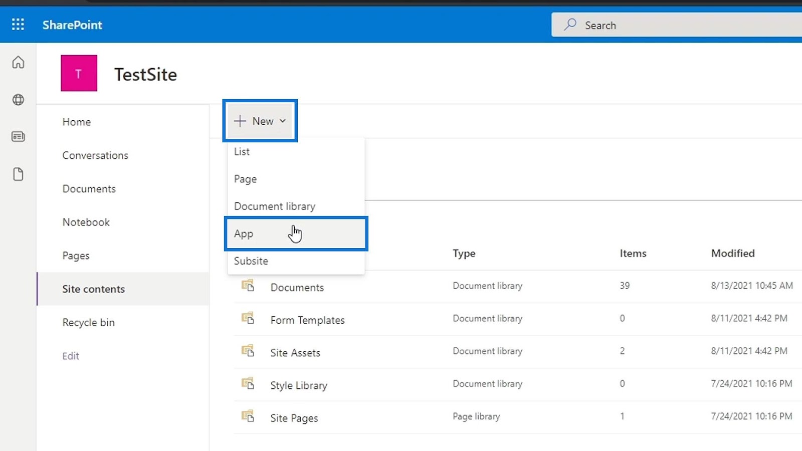 document library in SharePoint