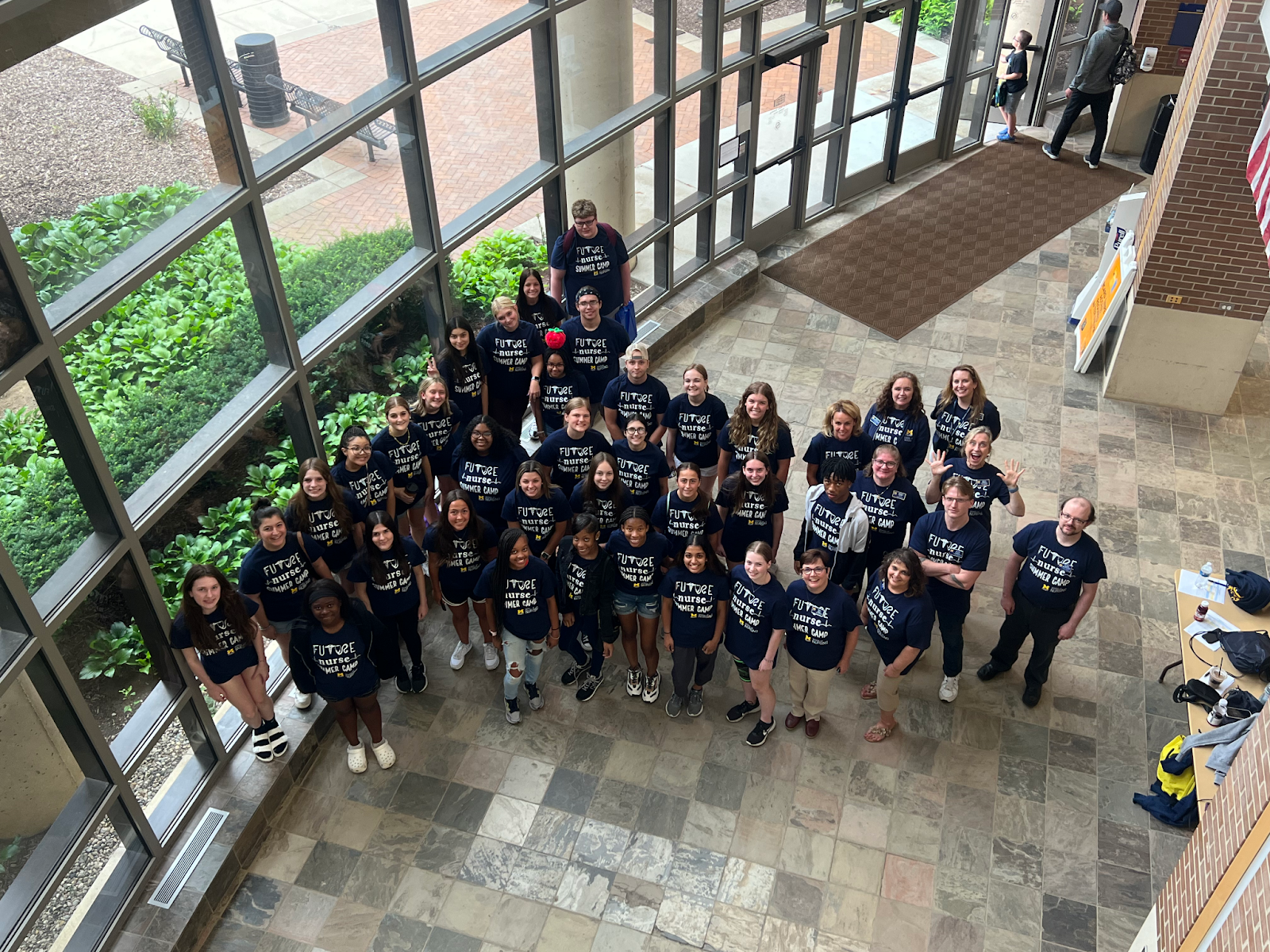 The SON staff, faculty, volunteers, and campers took a group picture to close out the two-day event. 