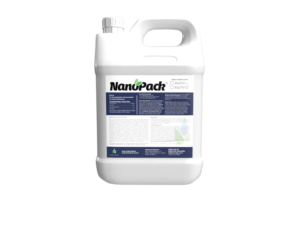 NanoPack supplies micronutrients so crops thrive, not just survive. Micronutrients create resiliency.