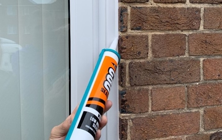 Weatherproofing your home with sealant to prevent mold, mildew, and pest infestations.