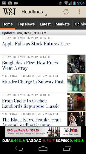 The Wall Street Journal Mobile apk
